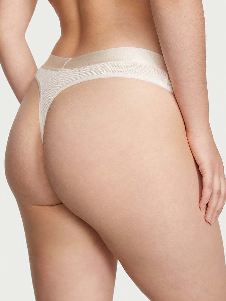 Shine Patch Thong Panty