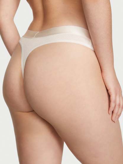 Shine Patch Thong Panty