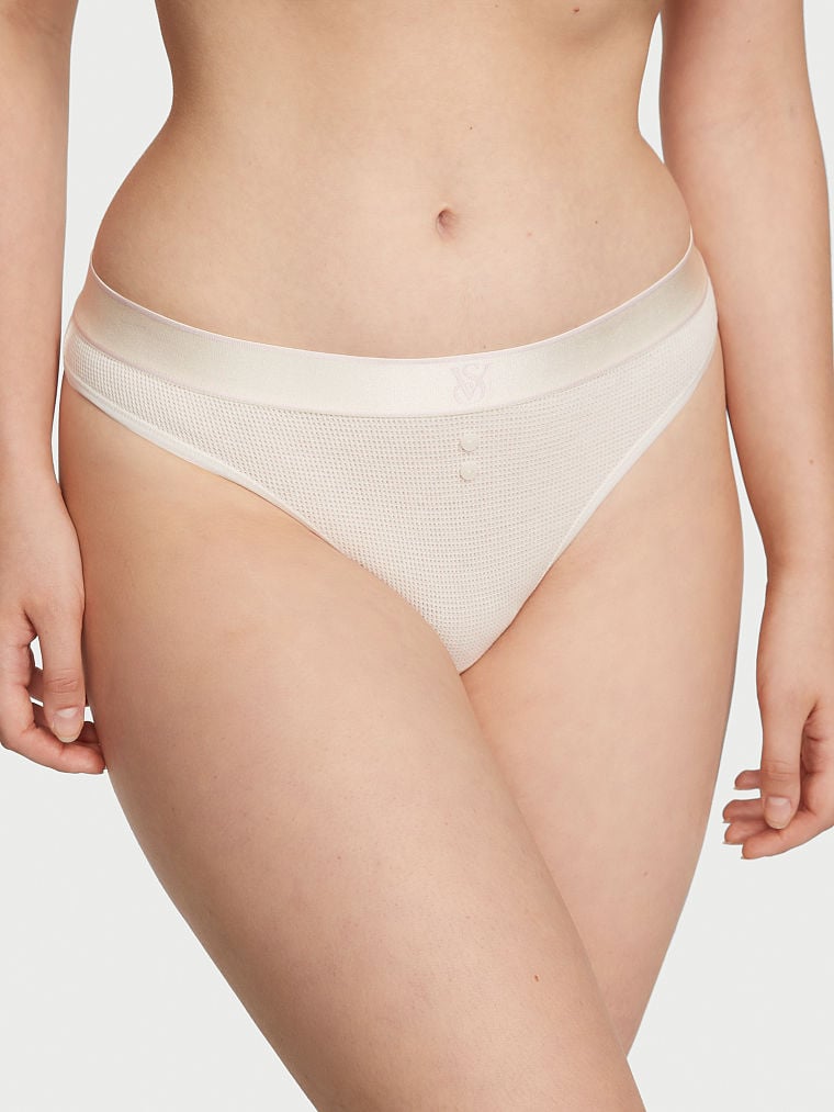 Shine Patch Thong Panty