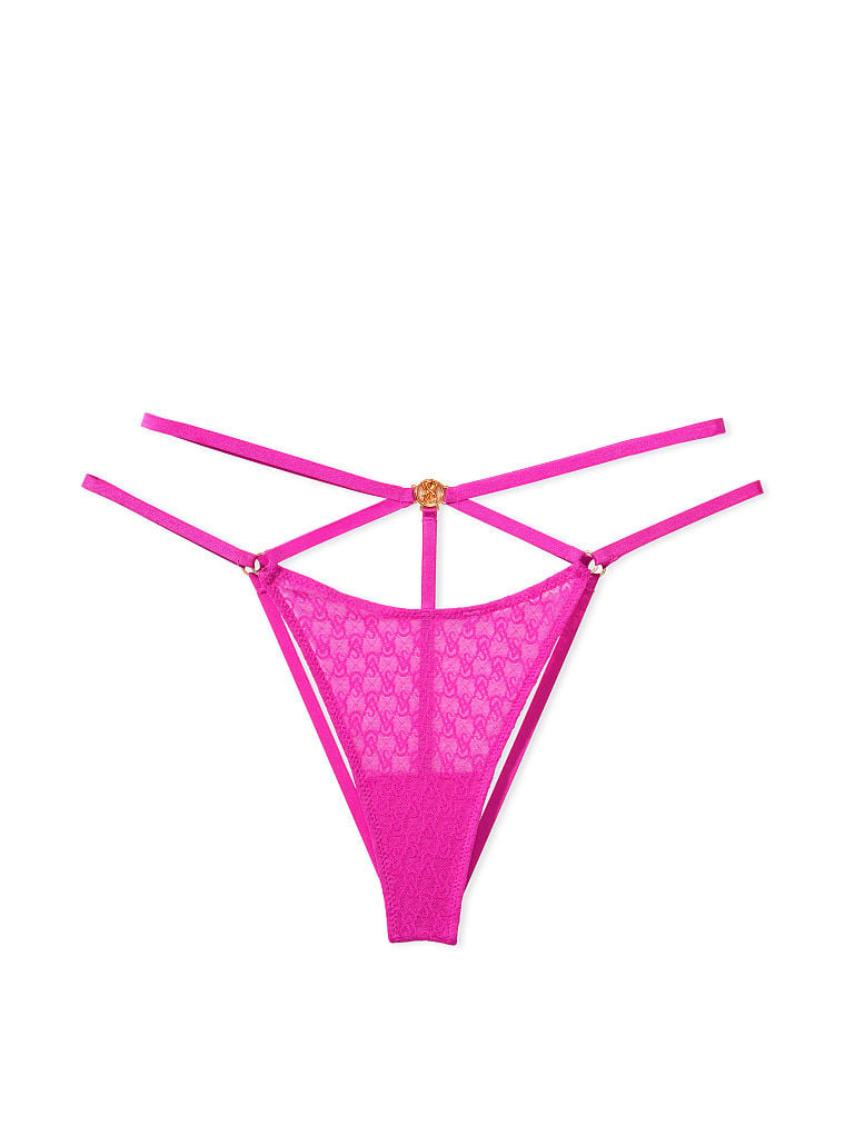 Icon by vs Lace Open Back Strappy Brazilian Panty