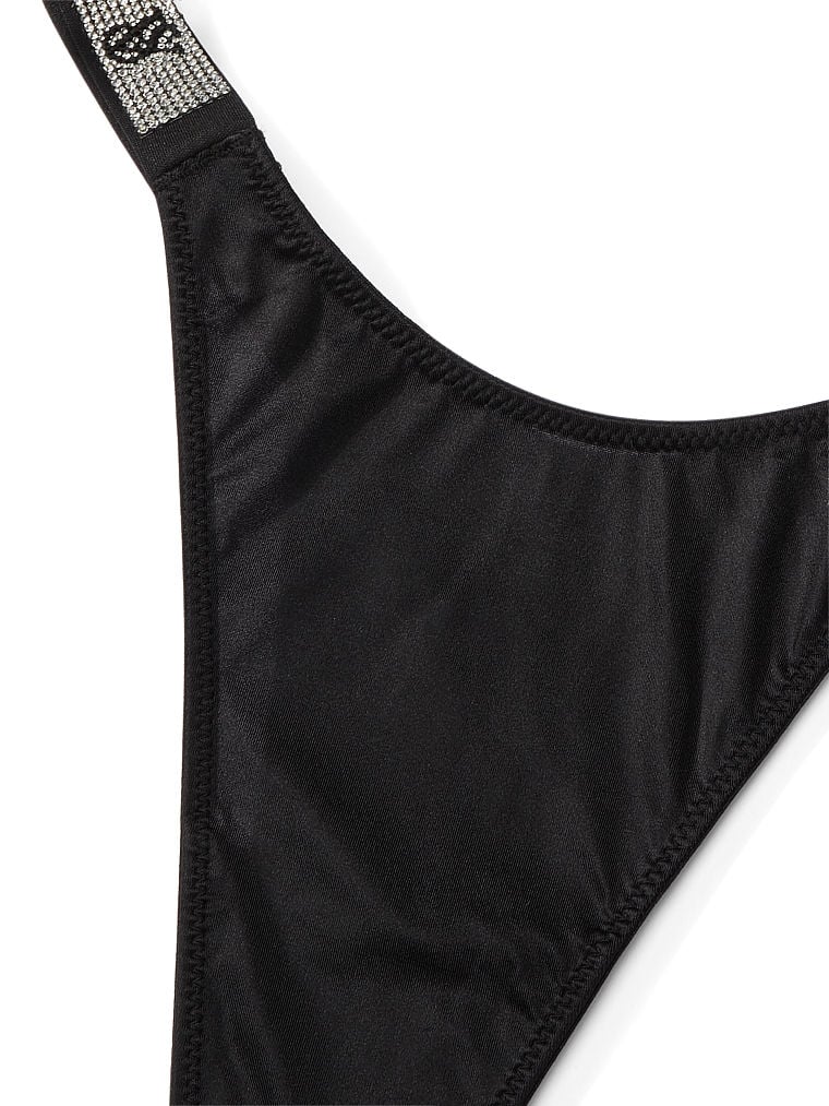 Double Shine Strap Smooth Thong Panty