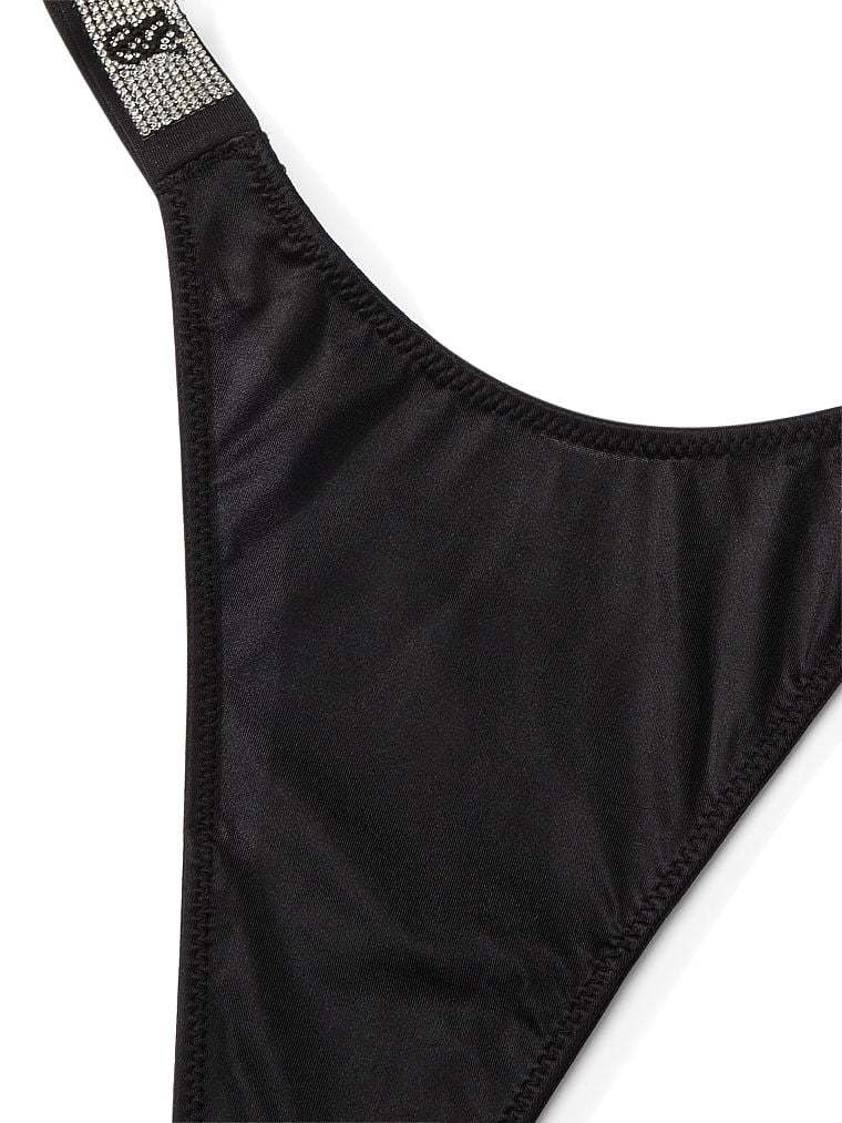 Double Shine Strap Smooth Thong Panty