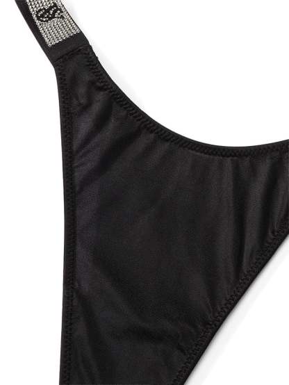 Double Shine Strap Smooth Thong Panty