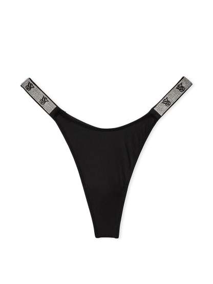 Double Shine Strap Smooth Thong Panty