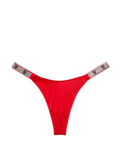 Double Shine Strap Smooth Thong Panty