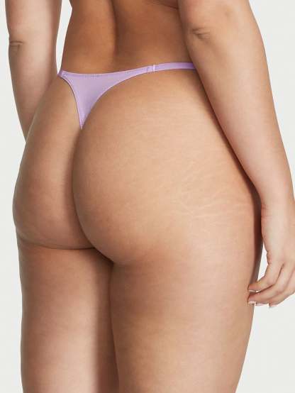 Lace-Trim Thong Panty