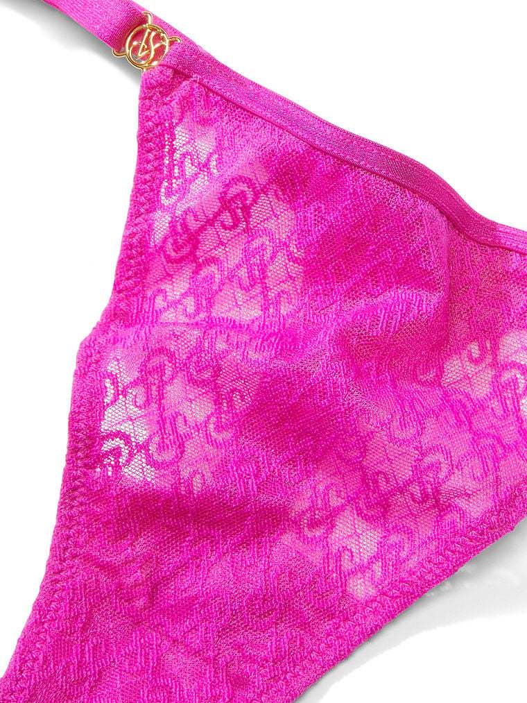 Lace-Trim Thong Panty