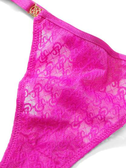 Lace-Trim Thong Panty
