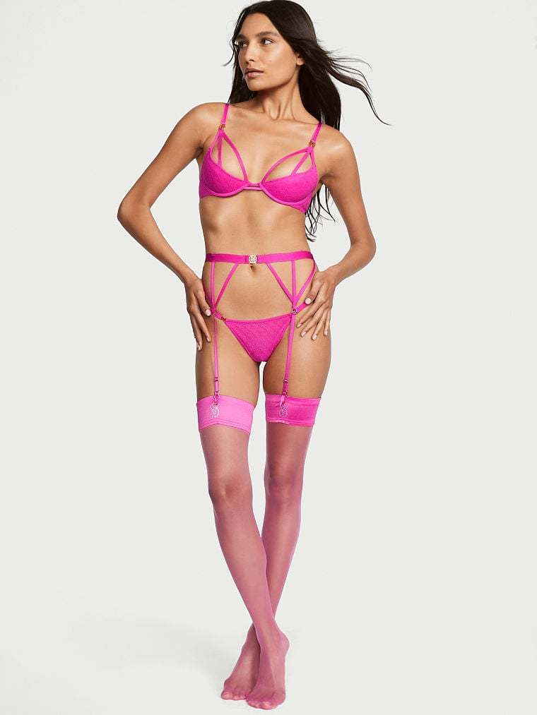 Lace-Trim Thong Panty