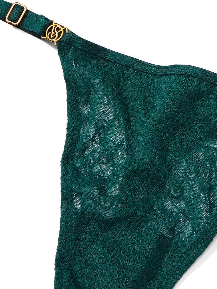 Lace-Trim Thong Panty