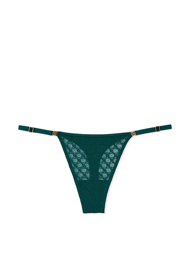 Lace-Trim Thong Panty