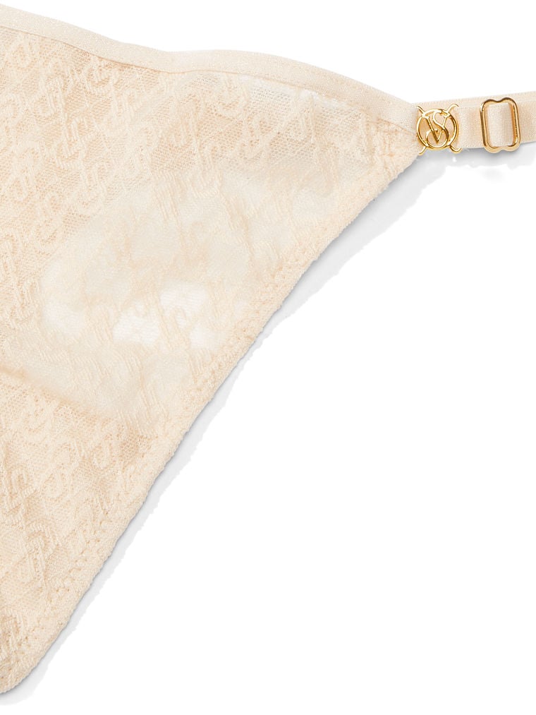 Strappy Lace Crotchless Thong Panty