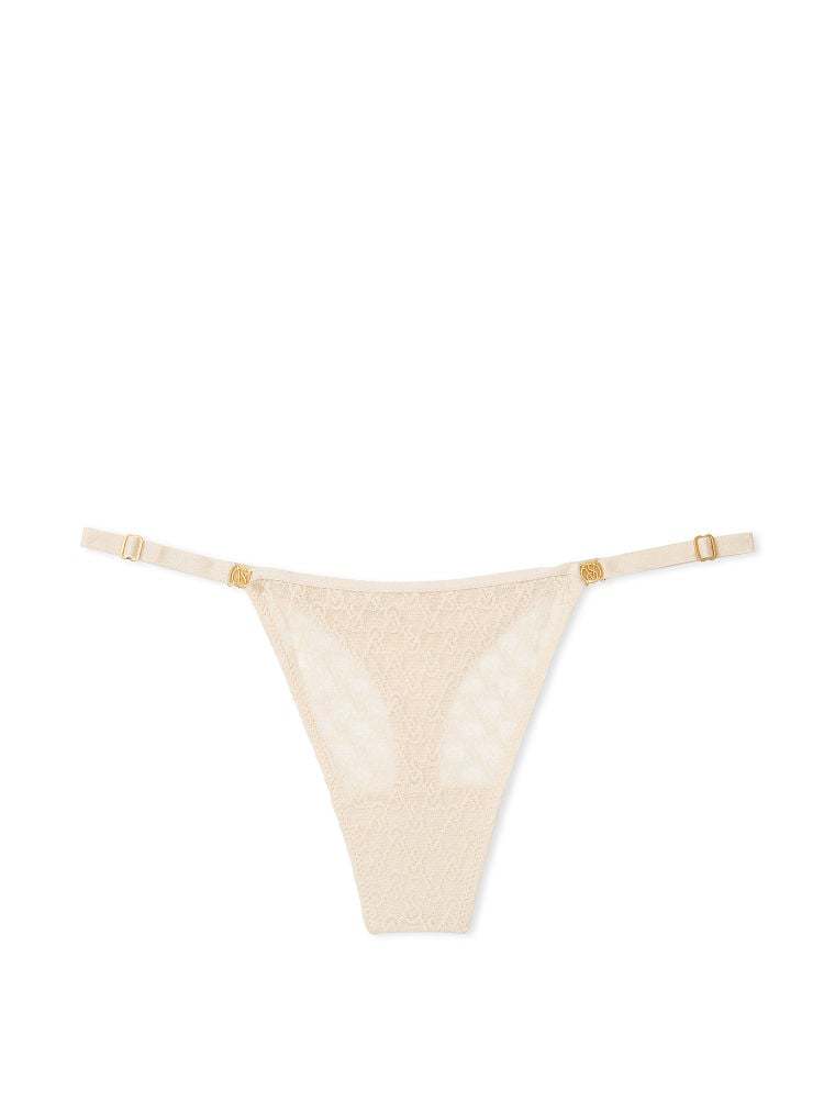 Strappy Lace Crotchless Thong Panty