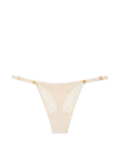 Strappy Lace Crotchless Thong Panty