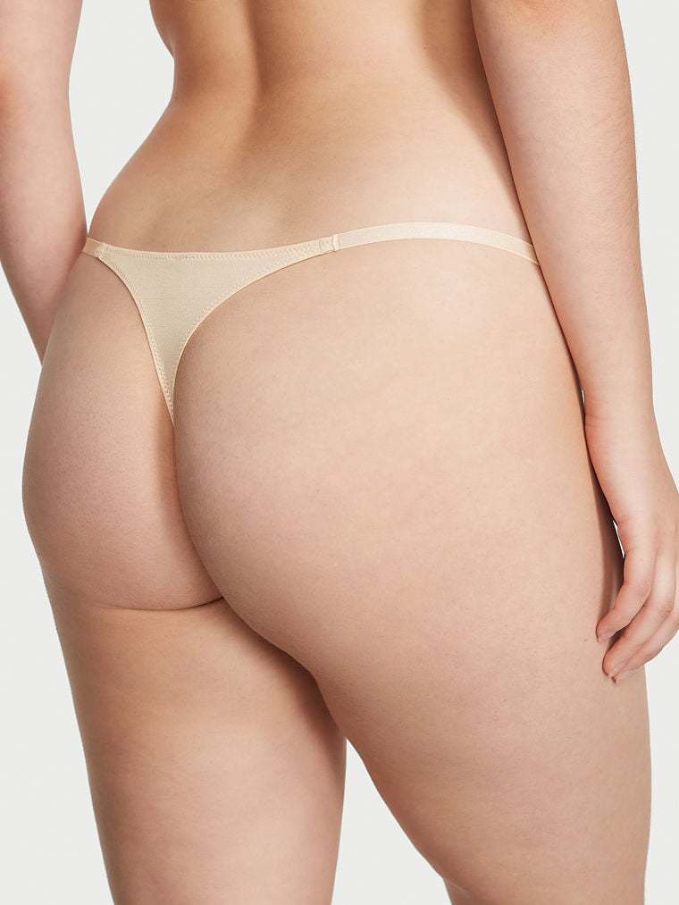 Strappy Lace Crotchless Thong Panty
