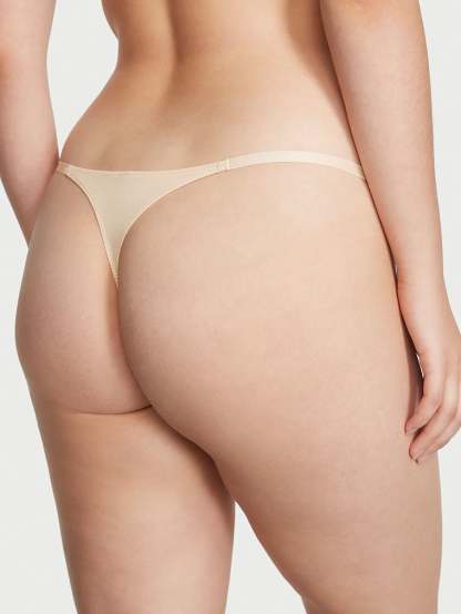 Strappy Lace Crotchless Thong Panty