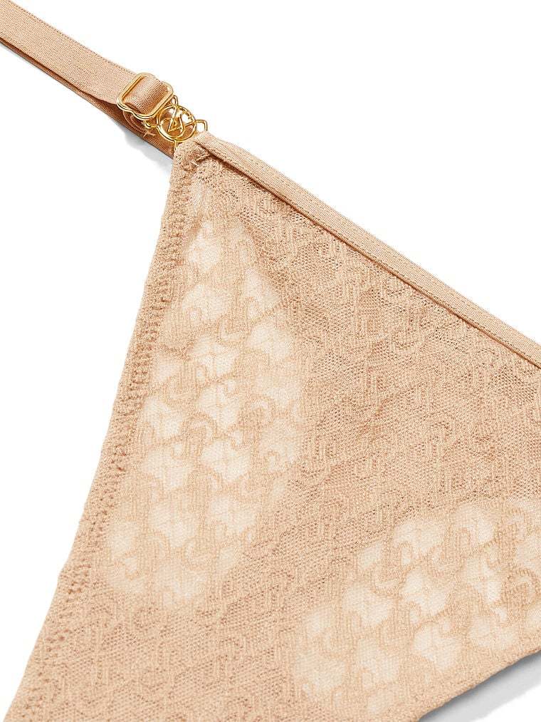 Lace-Trim Thong Panty