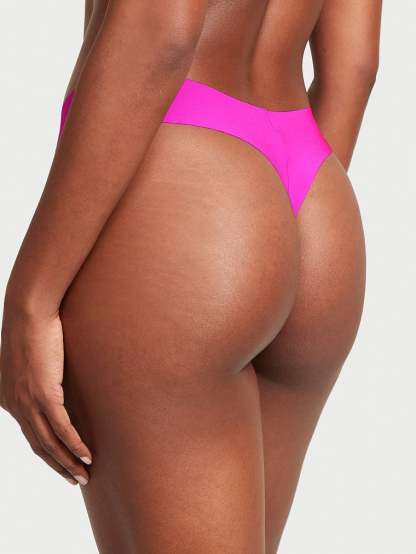 Lace-Front No-Show Thong Panty