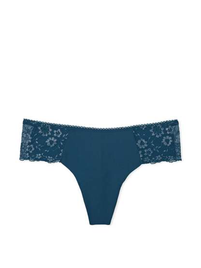 Lace-Front No-Show Thong Panty
