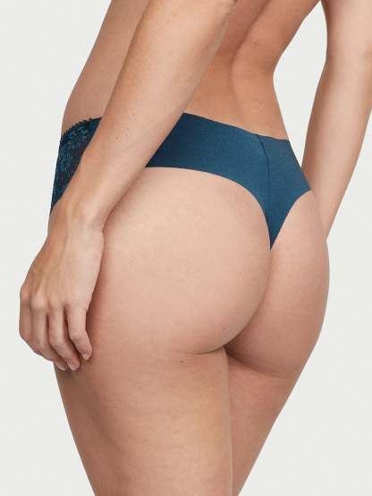 Lace-Front No-Show Thong Panty