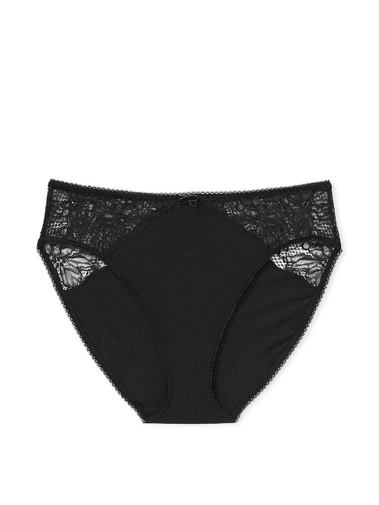 Stretch Cotton High Leg Brief Panty