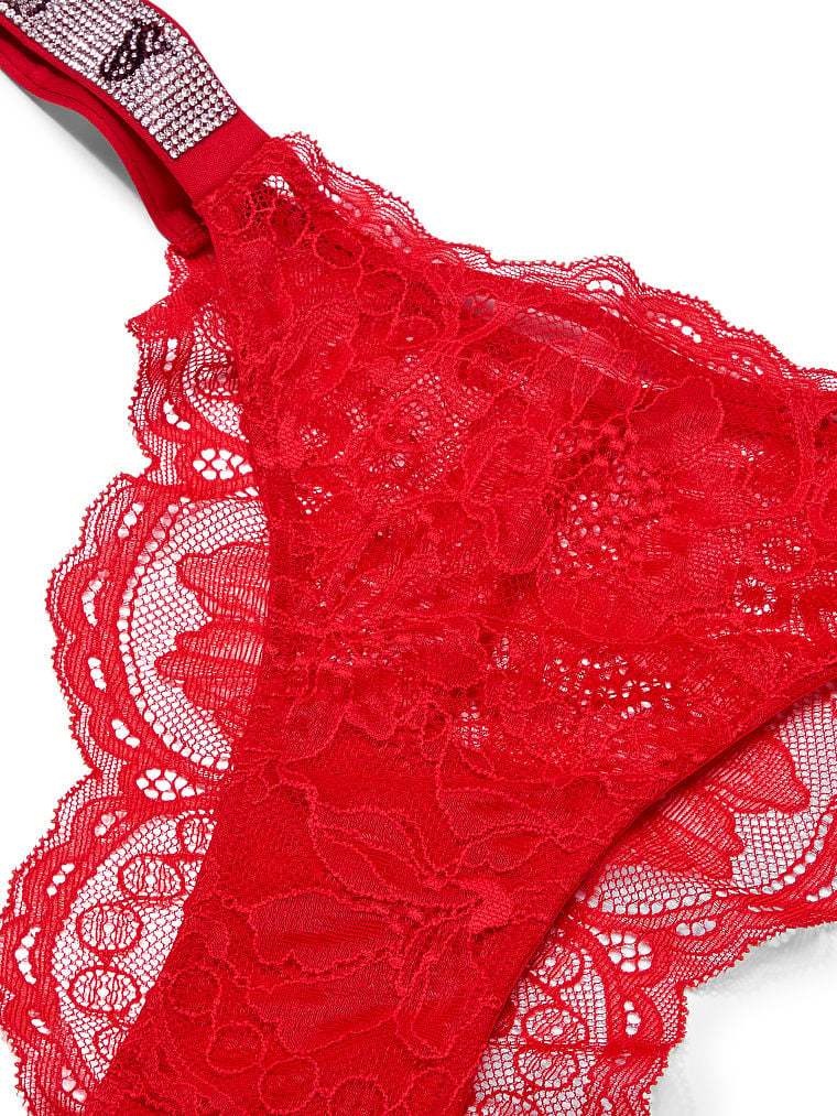 Double Shine Strap Smooth Brazilian Panty