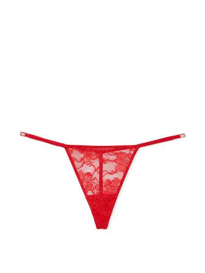 Shine Strap Lace V-String Panty
