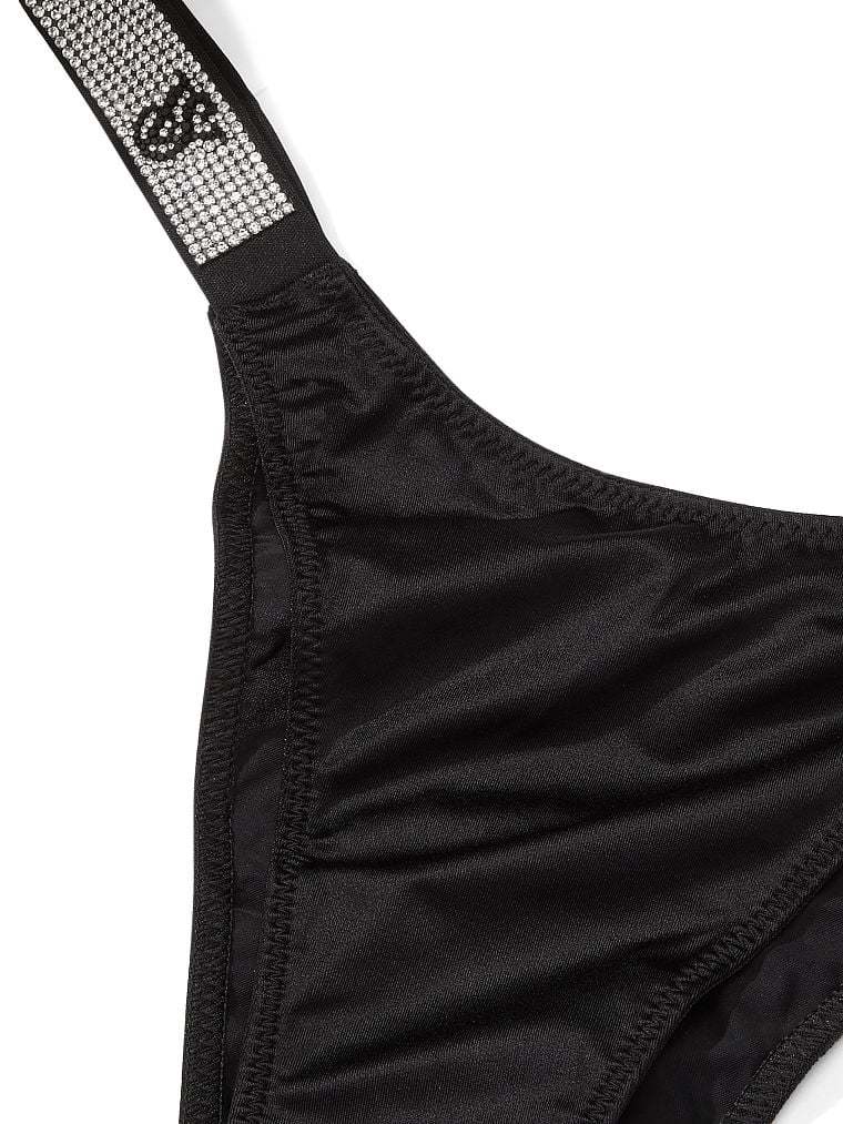 Double Shine Strap Smooth Brazilian Panty