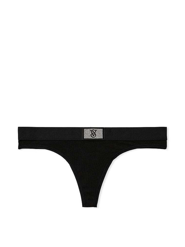 Shine Patch Thong Panty