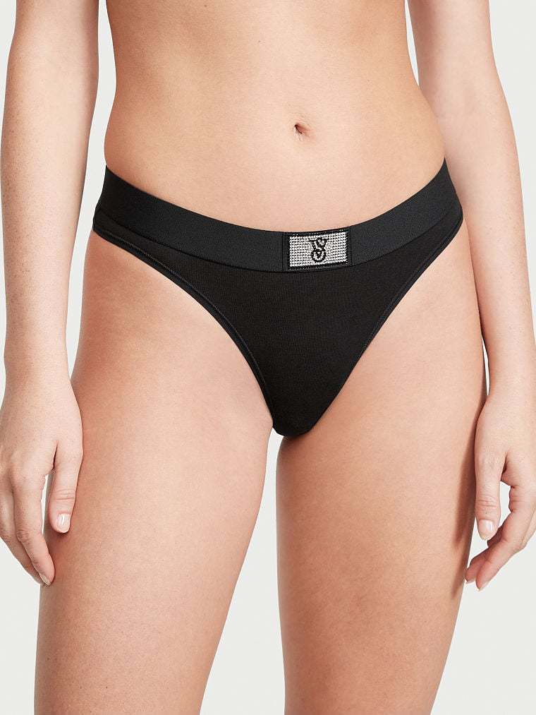 Shine Patch Thong Panty