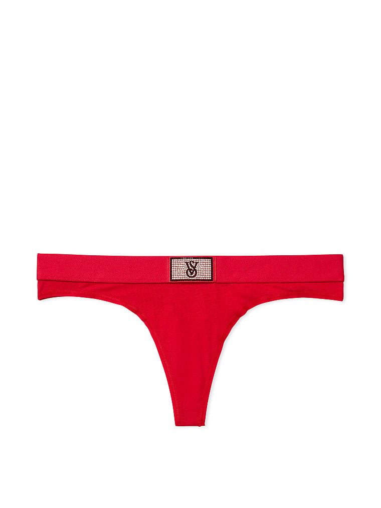 Shine Patch Thong Panty
