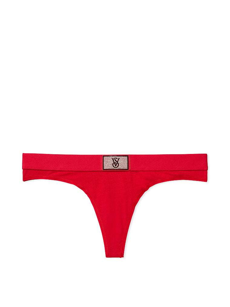 Shine Patch Thong Panty