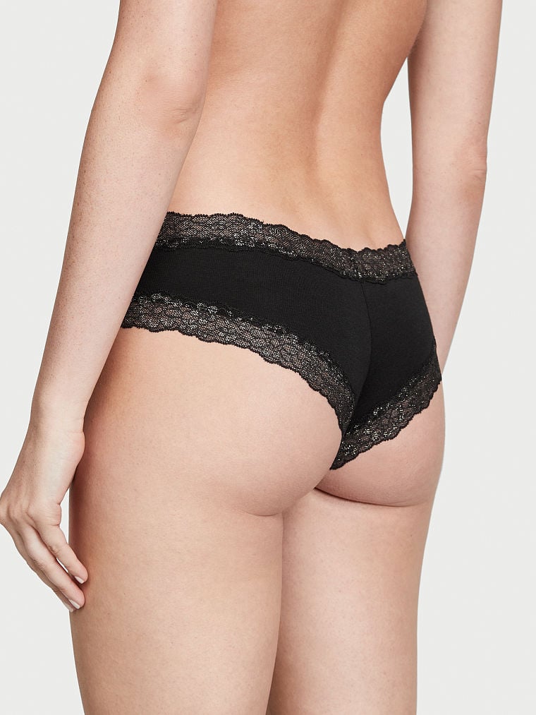 Posey Lace Waist Cotton Cheeky Panty