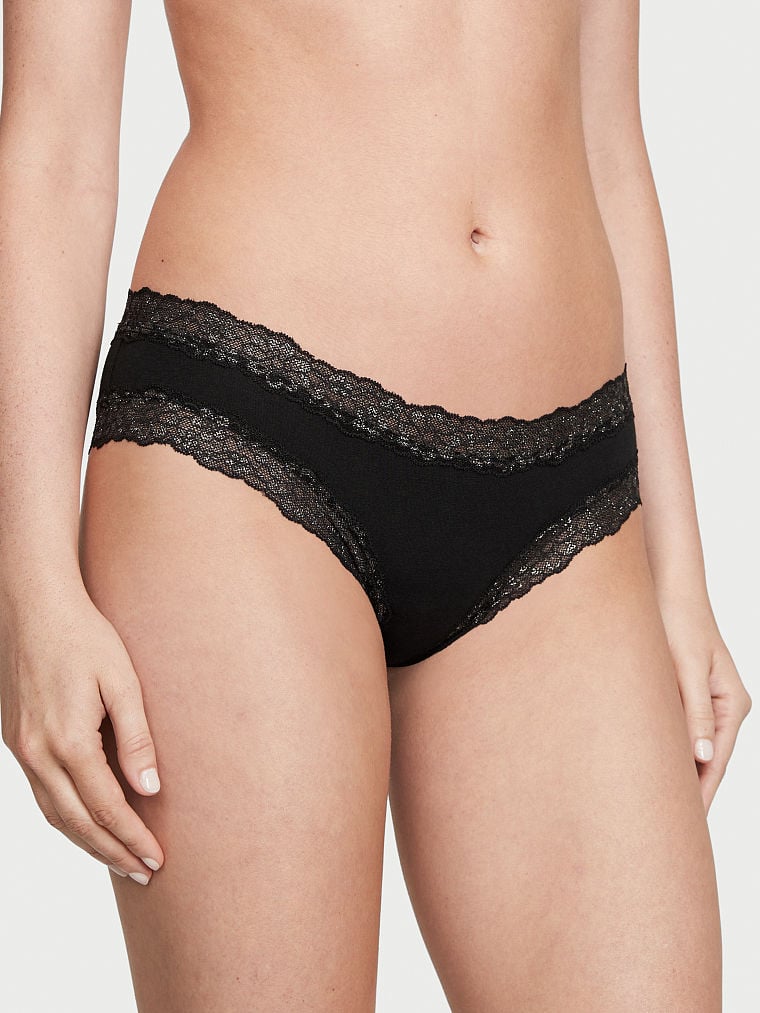 Posey Lace Waist Cotton Cheeky Panty