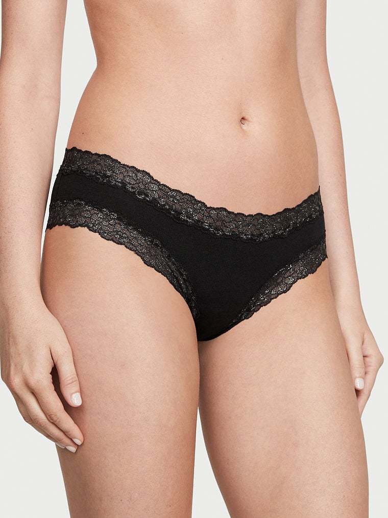 Posey Lace Waist Cotton Cheeky Panty