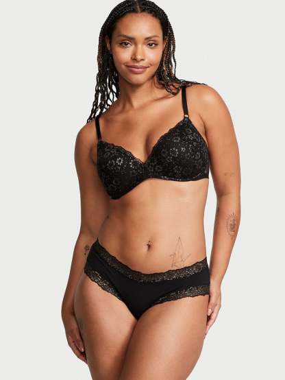 Posey Lace Waist Cotton Cheeky Panty
