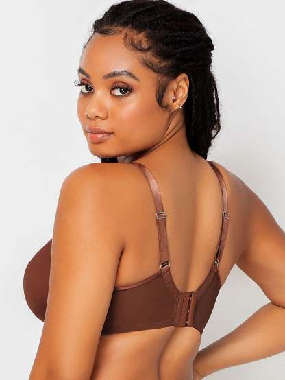 Sheer Mesh Full-Coverage Unlined Underwire Bra