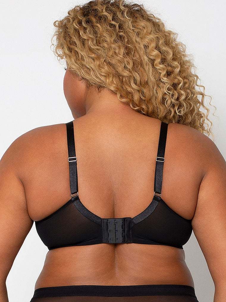 Sheer Mesh Full-Coverage Unlined Underwire Bra