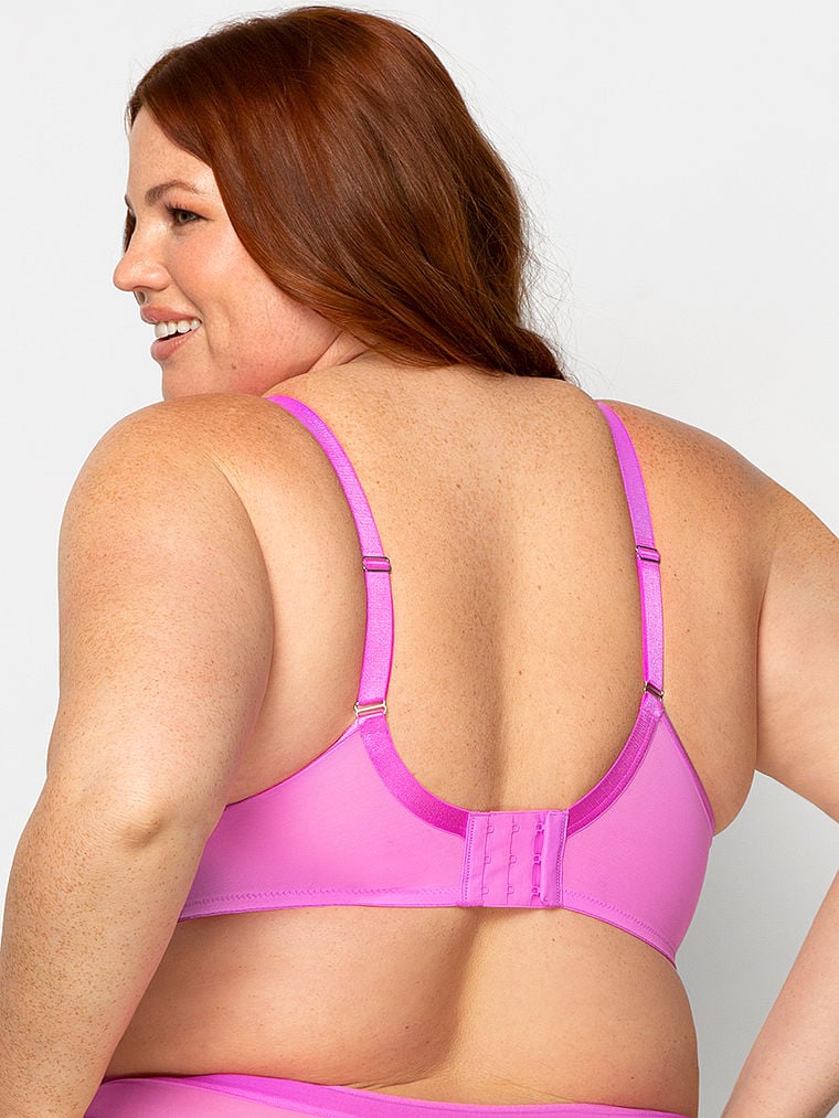 Sheer Mesh Full-Coverage Unlined Underwire Bra