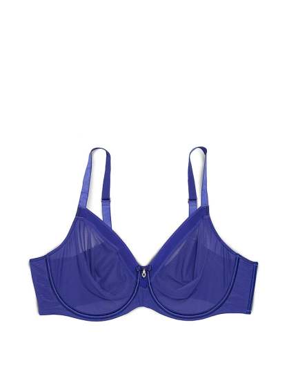 Sheer Mesh Full-Coverage Unlined Underwire Bra