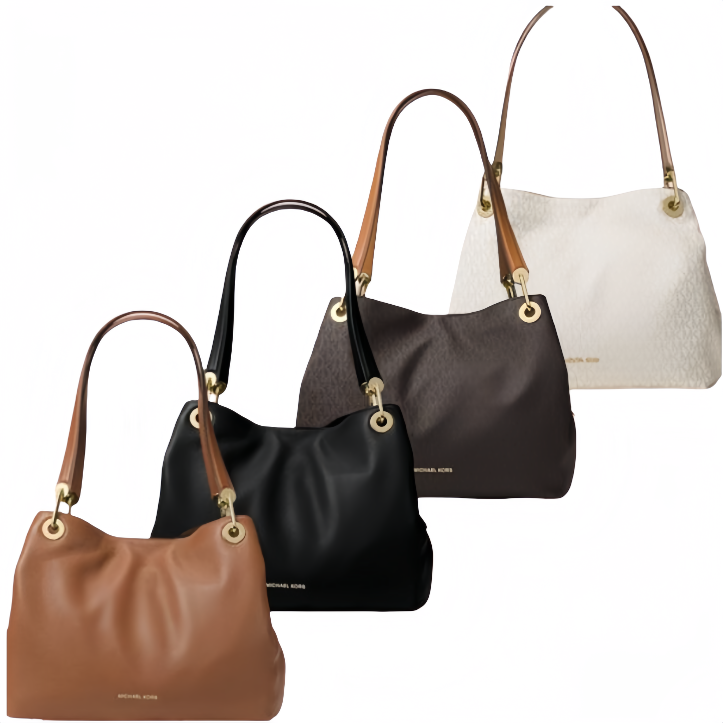 Michael Kensington Large Leather Shoulder Tote