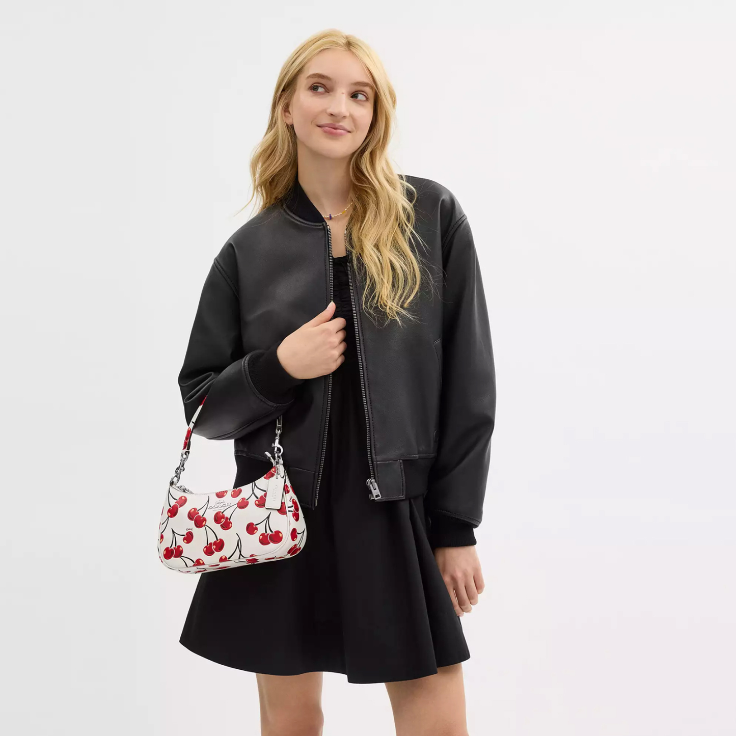 Teri Shoulder Bag With Cherry Print