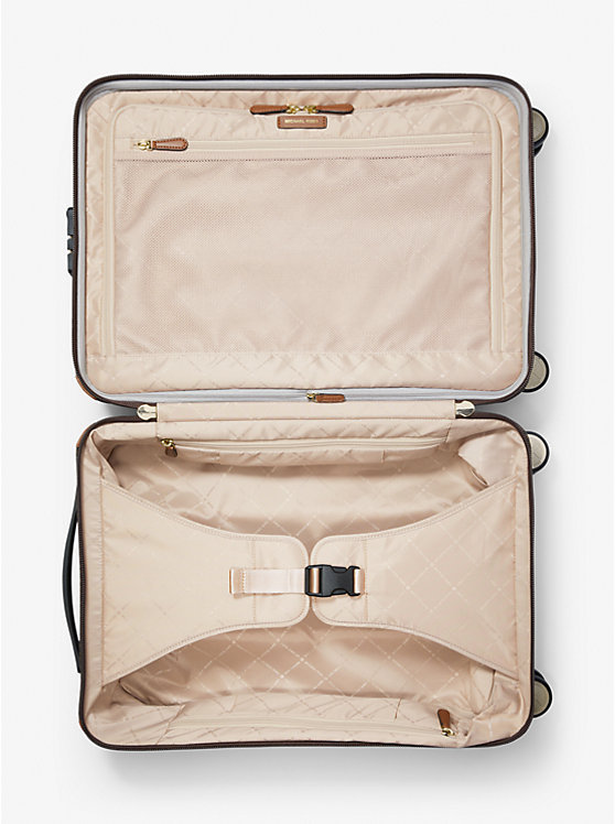 Jet Set Travel Small Graphic Logo Suitcase - BROWN MULTI