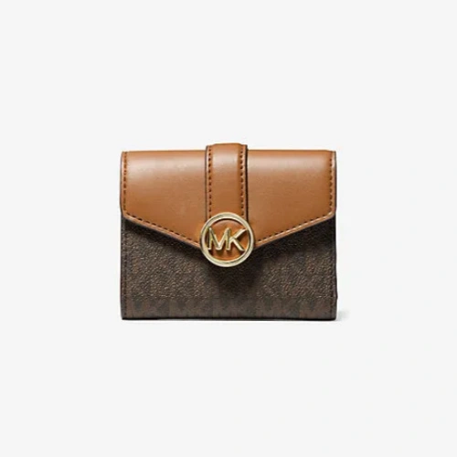 Carmen Medium Logo and Faux Leather Wallet