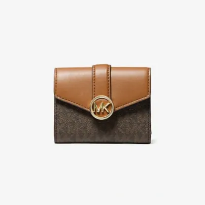 Carmen Medium Logo and Faux Leather Wallet