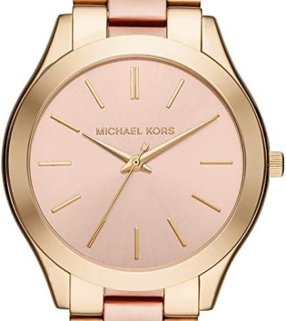 Michael Kors Slim Runway Women's Watch, Stainless Steel Bracelet Watch for Women