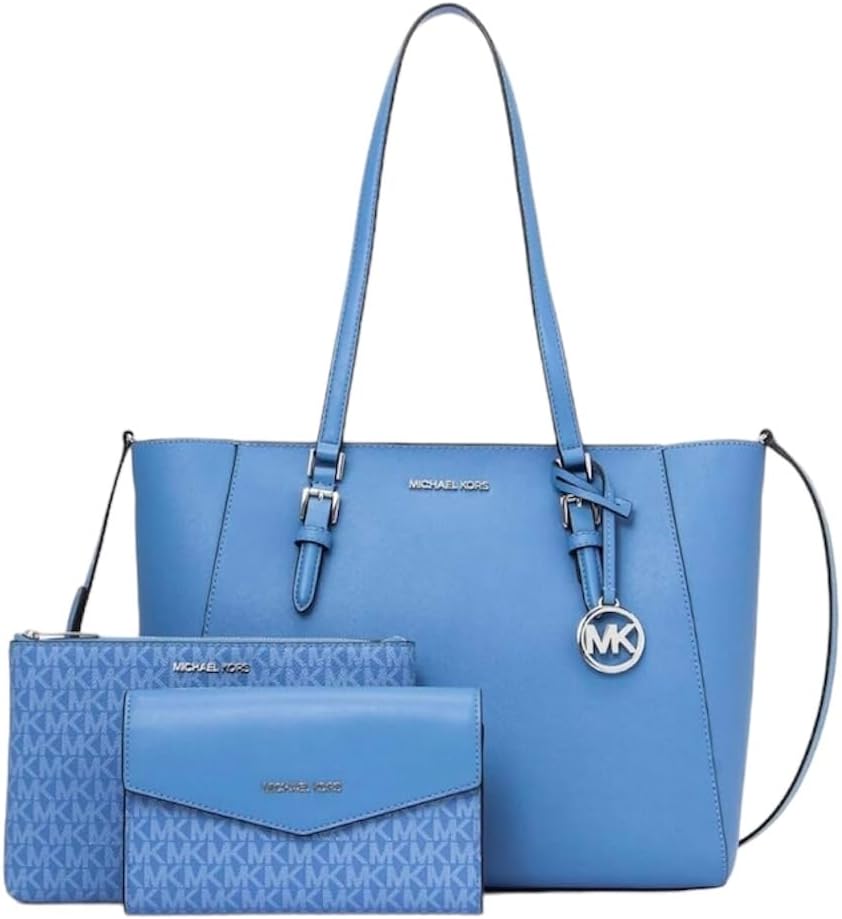 Michthtael Kors Charlotte Large 3-in-1 Tote Crossbody Handbag Leather