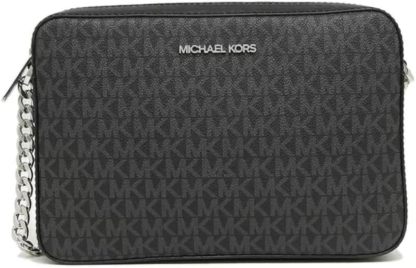 3 Styltes - Michthtael Kors Women's Jet Set Item Lg Crossbody Signature PVC