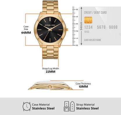 18 Styles - Michthtael Kors Oversized Slim Runway Men's Watch, Stainless Steel Watch for Men