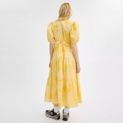 Long Cotton Floral Dress